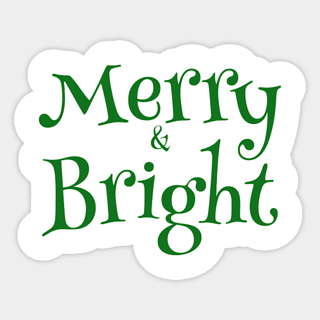 Merry & Bright Sticker by MEWRCH